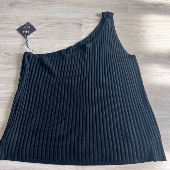 ☀️NWT Ribbed One Shoulder Top Size 4X - Picture 4 of 6